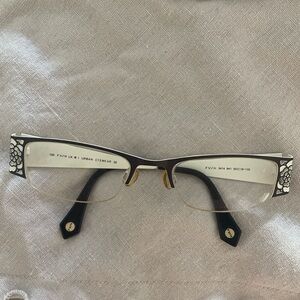 Sleek Fysh UK Brown Semi-Rimless Glasses